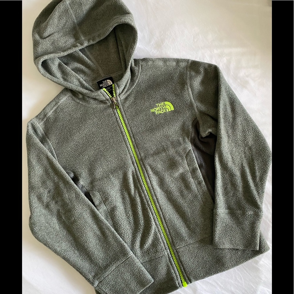 Boys The North Face zip-up fleece hoodie - sz. XS